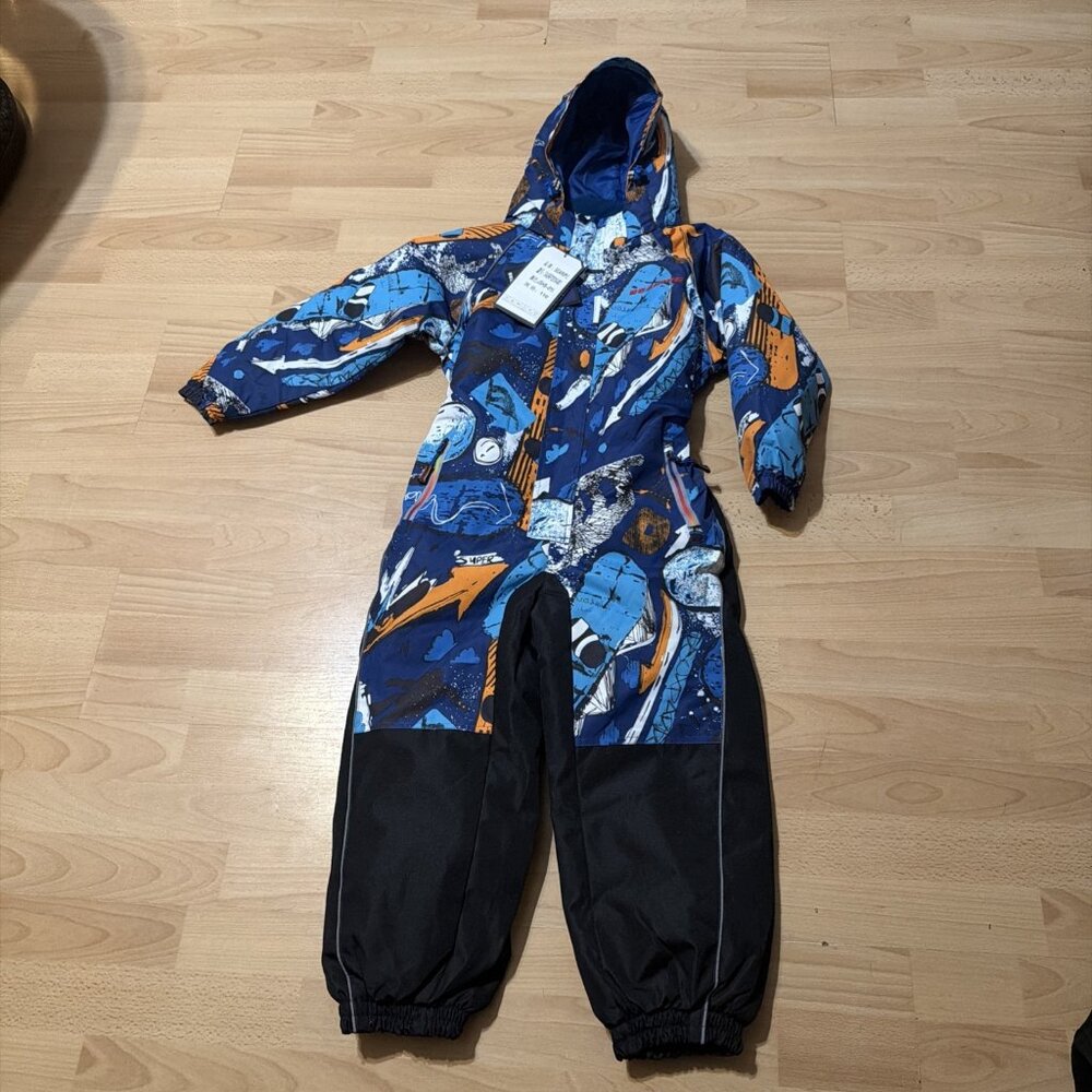 Searide Kids Wind Proof Water Resistant Unisex 110 Size 4-5 US Ski Snow Suit